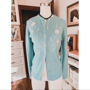 True Vintage 50’s Embellished Beaded Sweater